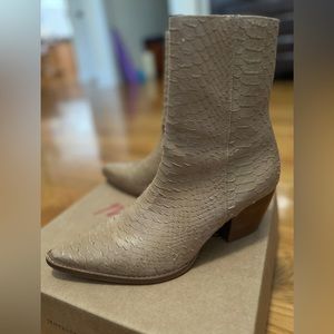 Womens Matisse Tan Snake Caty Bootie Boots 9.5 M